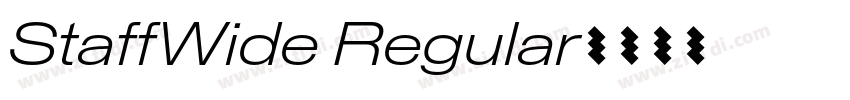 StaffWide Regular字体转换